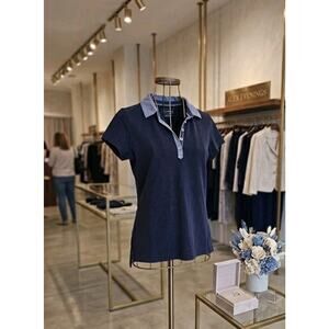 L.L. Bean Women's Polo Shirt - Navy Blue, Size S